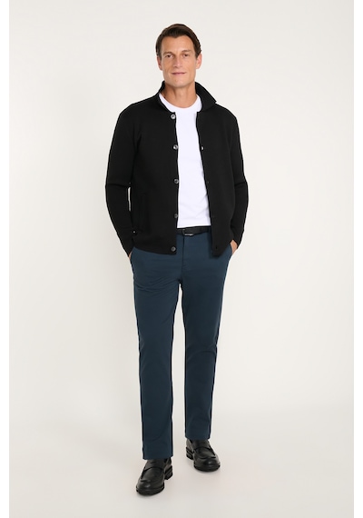 Ac&Co / Altınyıldız Classics Erkek Lacı Pamuklu Tapered Fit Yan Cepli Diagonal Desenli Esnek Casual Pantolon