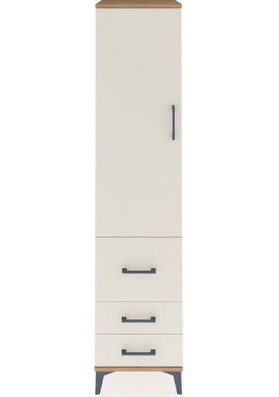 Hyperion Dolap 2 Raflı 3 Çekmeceli Tek Askılı 44x44x195 Çam-aytaşı Atlas Çam