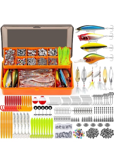 Valkyrie Profesyonel Balık Avı Seti 354 Parça Yem, Kanca, Kurşun, Sahte Yem Kutulu Full Set