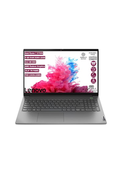 Lenovo IdeaPad 3 15ALC6 82KU00T7TX Ryzen 7 5700U 8 GB 512 GB SSD 15.6" Dos Dizüstü Bilgisayar