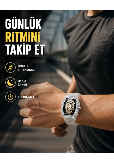 Uzun Pil Ömürlü Akıllı Saat Spor Ve Günlük Kullanım Yeni Nesil