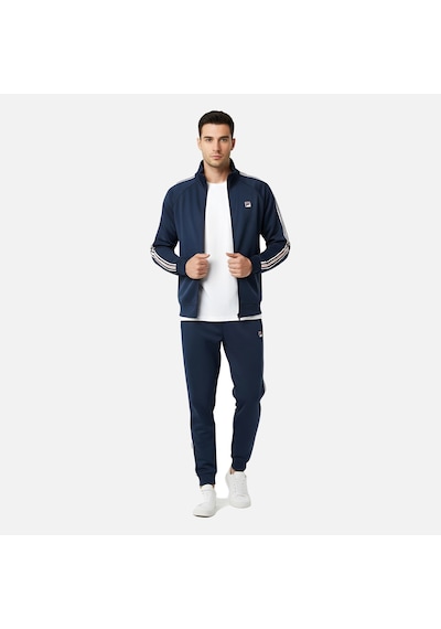 Lacivert Fila Erkek Günlük Eşofman Üstü Biella Taped Pique Track Jacket Fam1093.50004 Lacivert