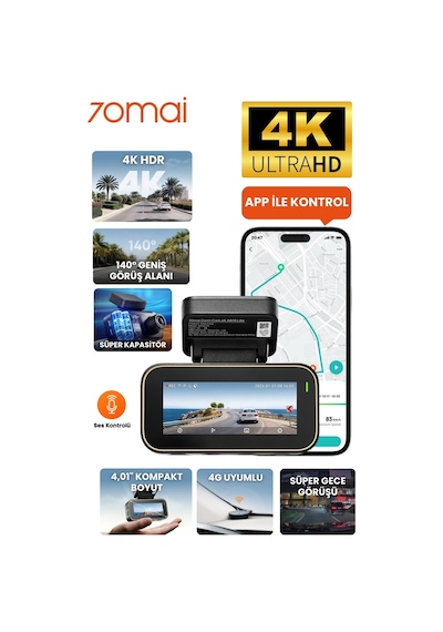 70mai Dash Cam A810 Lite Ön Kamera