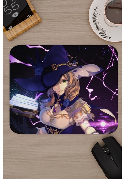 Lisa Genshin Impact Anime Oyuncu V4 - 22x18 Gaming Mouse Pad Fare Altlığı