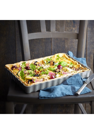 Emile Henry Tart-börek-fırın Kabı Dikdörtgen 33 X 24 Cm - Kırmızı/burgundy Kırmızı
