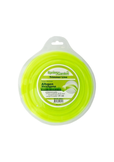 Motorlu Tırpan Misinası 4.0 Mm 31 Mt Altıgen Diken, Ot, Çimen Kesme