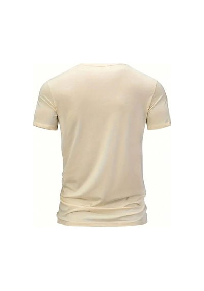 Victory Baskılı Süprem Bej T-shirt - Oversize Bisiklet Yaka Tişört Bej-280554 Victory Baskılı Süprem Bej T-shirt - Oversize Bisiklet Yaka Tişört Bej-280554