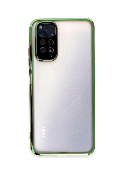 Xiaomi Redmi Note 11 Uyumlu Kılıf Lensli Silikon - Yeşil