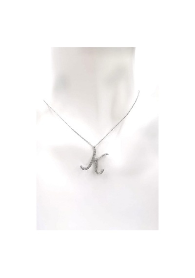 Omar Silver Kadın Büyük Boy K Harf Kolye Zirkon Taşlı Gümüş Harfl Omar Silver Kadın Büyük Boy K Harf Kolye Zirkon Taşlı Gümüş Harfl