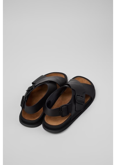 Camper Lluc Sandal Erkek Kahverengi Deri Sandalet-14029