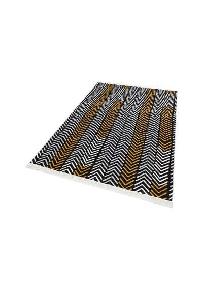 Whıte Black Yıkanabilir Çift Taraflı Modern Desenli Dokuma Kilim Whıte Black Yıkanabilir Çift Taraflı Modern Desenli Dokuma Kilim