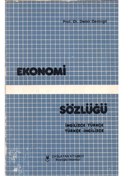 Ekonomi Sözlüğü - İngilizce - Türkçe - Türkçe - İngilizce