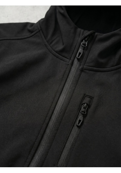Alpine Frstedt Outdoor Kapşonlu Shoftshell Ünisex Jacket Koyu Siyah