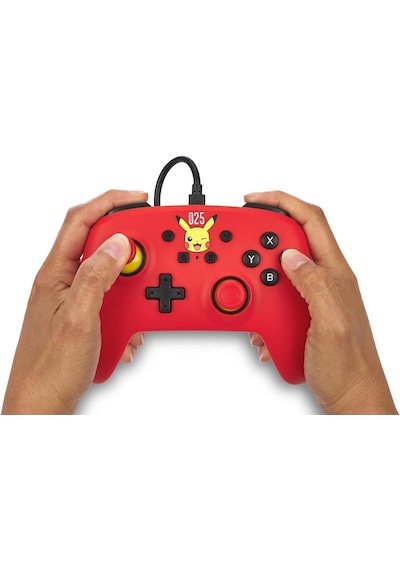 Nintendo Switch Oyun Kolu Kablolu Lisanslı Laughing Pikachu Pokemon 025 Powera Oled, Switch 2
