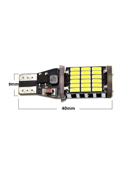 T10 T15 Beyaz Led Park Geri Vites Ampulü Canbus 16W 45 Ledli