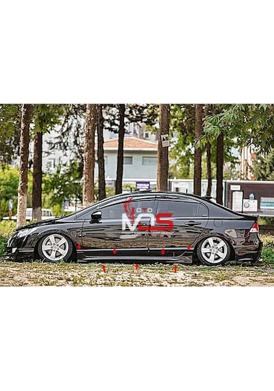 Honda Civic Fd6 Mügen Marşpiyel Sağ Sol Takım Fiberglass Boyasız