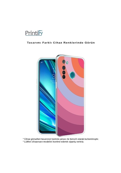 Huawei Y6 Pro 2019 Kamera Korumalı Kapak Renk Cümbüşü Tasarımlı Şeffaf Kılıf