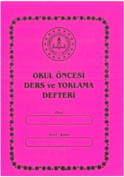 Anaokulu Kreş Ders Ve Yoklama Defteri 10 Adet P.p.kapak