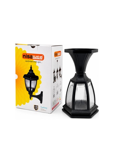 Storeşahin E27 60w Ip44 Siyah Set Üstü Bahçe-balkon Sokak Lambası Shn0720