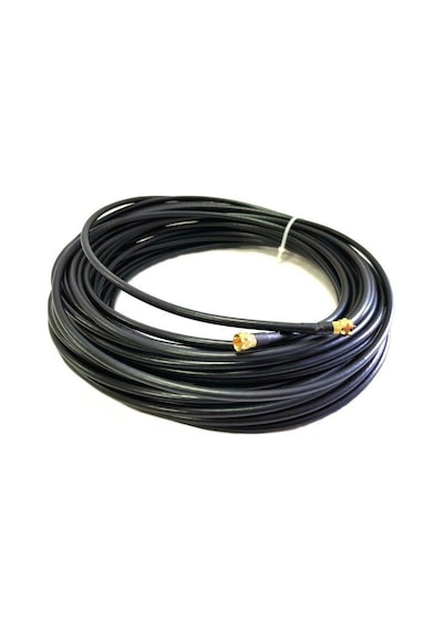 Cablemaster 25Metre Rg6U6 Full Bakır Anten Kablosu Siyah