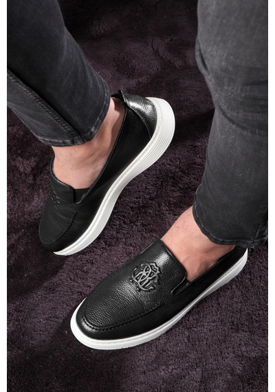Stamped Hakiki Deri Erkek Günlük Ayakkabı, Loafer Ayakkabı, Hafif Ayakkabı, Yazlık Ayakkabı