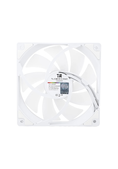 Tl-c12cw-s Argb 120mm Beyaz Kasa Fanı Standart