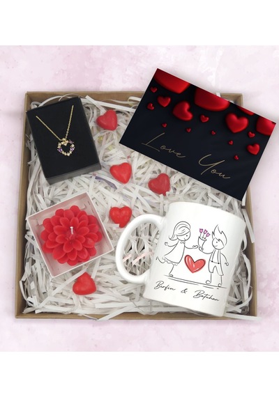 BK Gift Sevgiliye Özel Hediye Seti-6-1, Yıl Dönümü Hediyesi, İsim