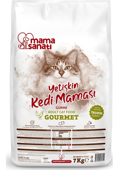 Mama Sanatı Gurme Yetişkin Kedi Maması 7 KG