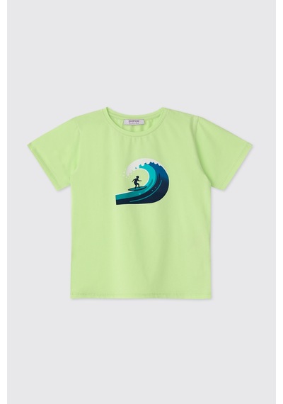 Panço Kız Bebek Açık Yeşil Tişört 2611gb05060