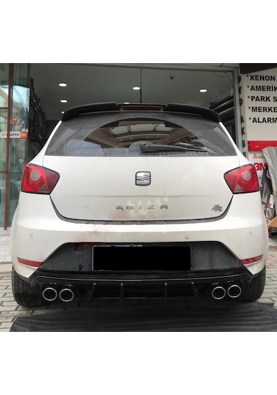 Seat İbiza Difüzör 6j Difizör Arka Tampon Eki 4 Egzoz  Uçlu