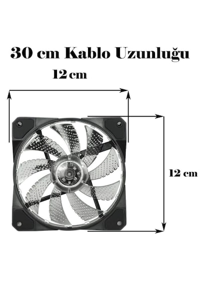 Coolmoon 12 Cm. 3d 15 Led Rgb Renkli Sessiz Işıklı Kasa Fanı