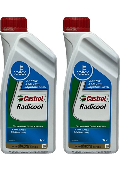 Castrol Radicool 4 Mevsimlik Mavi Antifriz 1 Litre 2 Adet