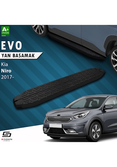 S-dizayn Kia Niro Evo Siyah Yan Basamak 183 Cm 2017 Üzeri