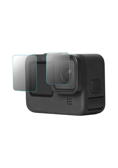 Hero 9 Temperli Cam Ekran Koruyucu, Gopro Hero 9, 10, 11, 12 Black İle Uyumlu Beyaz