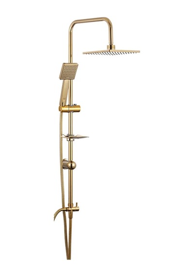 Newarc Aqua 941518 Banyo Bataryası + 440537 Duş Ünitesi Set Altın