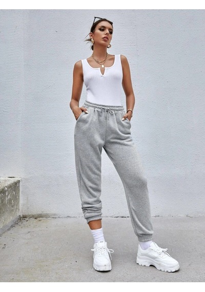 Kadın Gri Jogger Eşofman Altı Gri-70303