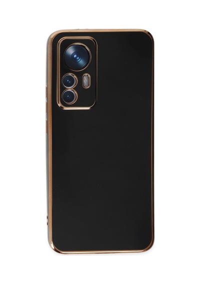Xiaomi Mi 12t Pro Uyumlu Kılıf Volet Silikon - Siyah