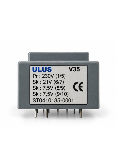Ulus V35 St0410135-0001 Trafo 230v 21v 2x7,5v Çok Çıkışlı Transformatör