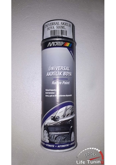 MOTİP ÜNİVERSAL AKRİLİK BOYA 500ML. PARLAK SİYAH