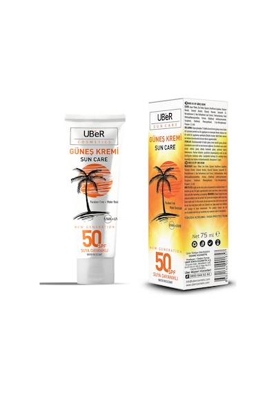 Uber Suya Dayanıklı Güneş Kremi Spf 50 75 ML