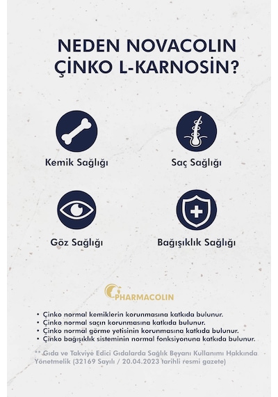 Çinko L-karnosin 67 Mg 30 Bitkisel Kapsül