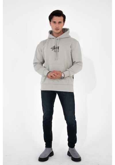 HLT Jeans Erkek Koyu Lacivert Slim Fit Likralı Jean Kot Pantolon İçi Hardal Hlthe001931