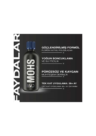 Gyeon Q² Mohs Evo Light Box Seramik Kaplama - 50 Ml - 9h Oto Boya Koruma-su İtici