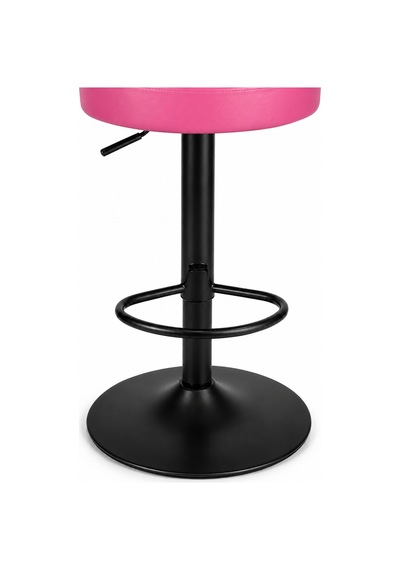 Bürocci Moni Bar Sandalyesi - Pembe - 9511y0120 - Siyah Mat Boyalı Metal Ayak