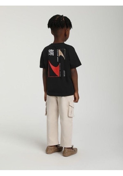 Jack Lions Erkek Çocuk Pamuklu Sıfır Yaka Jump Yarım Kol Tshirt-15605 SIYAH