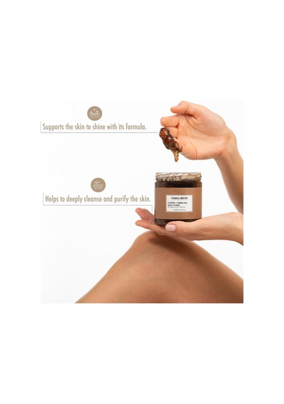 Maruderm Kahve Ve Yeşil Çay Özlü Vücut Peelingi Bha & Jojoba Yağı İle Arındırıcı, Söğüt Kabuğu Özütlü Peeling, 250 Ml