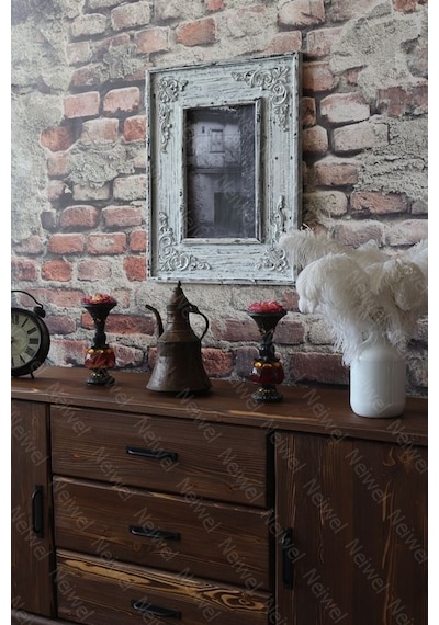 Neiwel Vintage Bitez Resim Ve Ayna Çerçevesi Beyaz