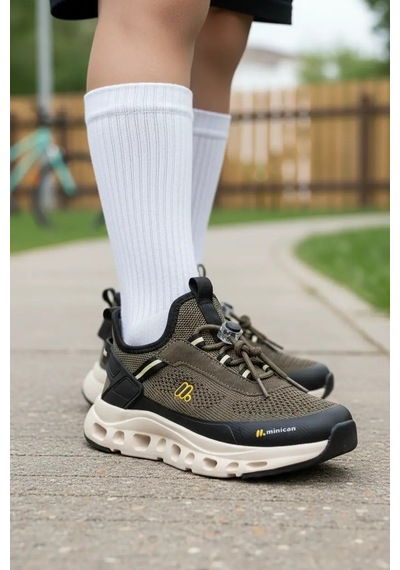 Tuğba Ortopedi Bxz001 Çocuk Rahat Sneaker Haki