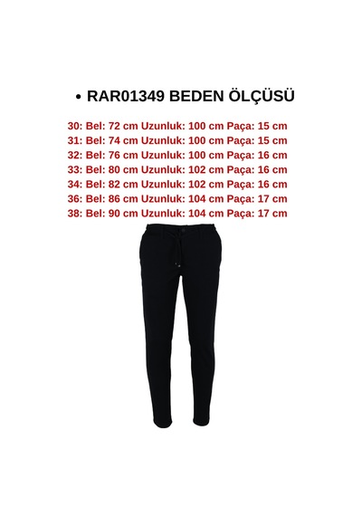 Modarar Erkek Jogger Pantolon Bel Bağcıklı Dar Kesim Rar01349 Lacivert
