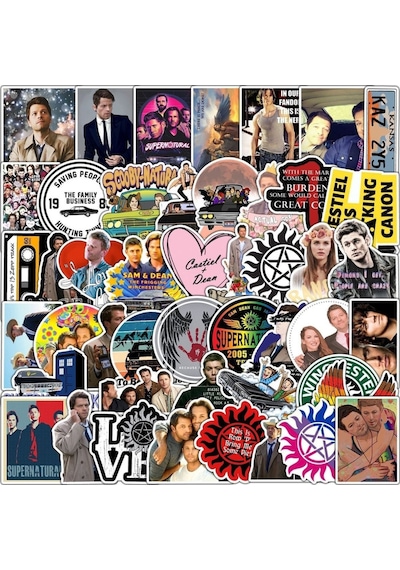 Supernatural Dizisi Seri 1 Macbook Notebook Tablet Telefon Ajanda Laptop Defter Sticker Seti Diğer